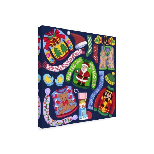 Kimura Designs 'Christmas Ugly Sweaters' Canvas Art,24x24